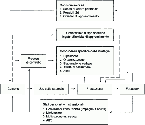 Componenti e funzionalità del modello Metacognitivo di Borkowsky e Muthukrishna (1992)